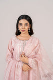 Laleen - Riva Cotton Silk Suit For Women - Baby Pink - 3 Piece