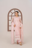 Laleen - Rose Cotton Silk Suit For Women - Baby Pink - 3 Piece