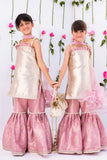 Mia & Mila - Mini Empress - Rose Gold & Pink - Pure Mesuri & Jamawar - 2 Piece