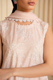 Cross Stitch - ROSY DUSK - Chikankari Lawn - 3 Piece - Unstitched