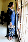 Nazia and Parisa - Royale - Royal blue - Sheesha silk - 3 Piece