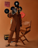 Ombrella - Bronze Boss Brown winter jersey Co-Ord Set For Women - 2 Piece