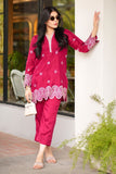 Allure by IH - BERRY - Cherry Red - Raw Silk - 2 Piece