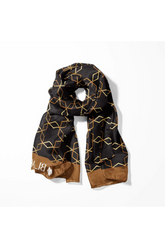 Black Wolf - BURBERRY CHOCOLATE MEN SCARF - BLACK - SILK - 1 Piece