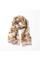 Black Wolf - ORNATE PATTERN MEN SCARF - Baby Pink - SILK - 1 Piece