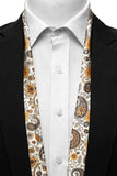 Black Wolf - A DITSY PAISLEY MEN SCARF - OFF WHITE - SILK - 1 Piece