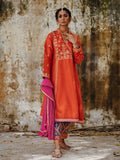 Sanam Chaudhri SEEMIN Orange 2 Piece