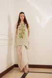 Shehrnaz - Caia - SHK-1488 - Beige - Pure Cotton Silk - Coord Set - 2 Piece