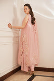 Shehrnaz - Islaa - SHK-1493 - Tea Pink - Korean Silk - Kurta Set - 3 Piece