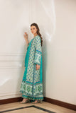 Shehrnaz - Orla - Kaftan - SHK-1495 - Off-White & Mint Green - Pure Medium Silk - Kaftan - 3 Piece