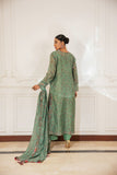 Shehrnaz - Elowen - SHK-1498 - Olive - Paper Cotton - Long Shirts - 3 Piece