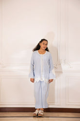 Shehrnaz - Minsa - SHKK-1502 - Light Blue - Doriya cotton - 2 Piece