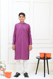 Mom4Little - Purple and White Kurta Pajama