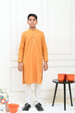 Mom4Little - Mustard and white Kurta Pajama