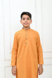 Mom4Little - Mustard and white Kurta Pajama
