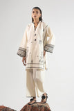 Sana Safinaz - SS25ESE282P2T - Off White - Slub Lawn - 2 Piece