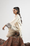 Sana Safinaz - SS25ESE282P2T - Off White - Slub Lawn - 2 Piece