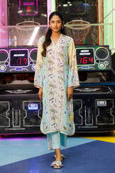 Sana Safinaz - Linen Stitch Printed Suit For Women - 2 Piece