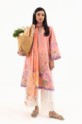 Sana Safinaz - Printed Dobby Suit For Women - 2 Piece