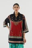 Sana Safinaz Stitched Printed Lawn Suit Black 2 Piece