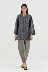 Sana Safinaz - Printed Dobby Suit For Women - 2 Piece