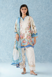 Sana Safinaz - Embroidered Muzlin Suit For Women - 3 Piece