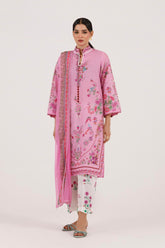 Sana Safinaz - Embroidered Muzlin Suit For Women - 3 Piece