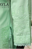 Ayla Studio - 2 pcs solid embroidery - SABZ-SITARA - MINT GREEN - Wash & Wear