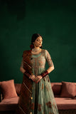 Maria Osama Khan - Sahar-e-Jashan - Green - ORGANZA & Grip SILK - 3 Piece