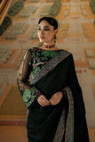 Fozia Khalid - Sangeet - PK Silk & Organza - Black - 3 Piece