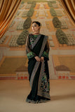Fozia Khalid - Sangeet - PK Silk & Organza - Black - 3 Piece