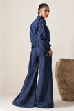 Minutiae - Sapphire Co-Ord - Irish Linen - Dark Blue - 2 Piece