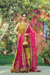 Yasmin Zaman - Sawera - Leaf Green - 3 Piece