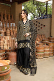Laleen - Shadow Veil Viscose Suit For Women - Black - 3 Piece