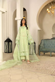 Laleen - Shajar Cotton Silk Suit For Women - Mint Green - 3 Piece