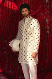 Deepak & Fahad - SHAJAR - White - - 3 Piece
