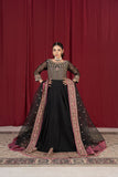 Laleen - Shehna Cotton Net Frock For Women - Black - 3 Piece