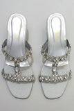 Milli Shoes - Formal Slides For Women - Silver