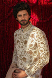 Deepak & Fahad - SULTAAN - White and Gold - - 4 Piece