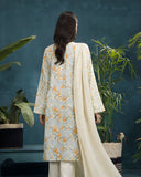 Ayla Studio - Sunehri Subah Jacquard Suit For Women - Mint Cream - 3 Piece
