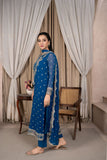 Reema Ahsan - Surrina - Chiffon & PK Raw Silk - Teal - 3 Piece