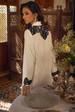 Shehrnaz - Off-White Tunic With Black Embroidery Paired With Matching Azaar – SHK-1089 - Studio by TCS