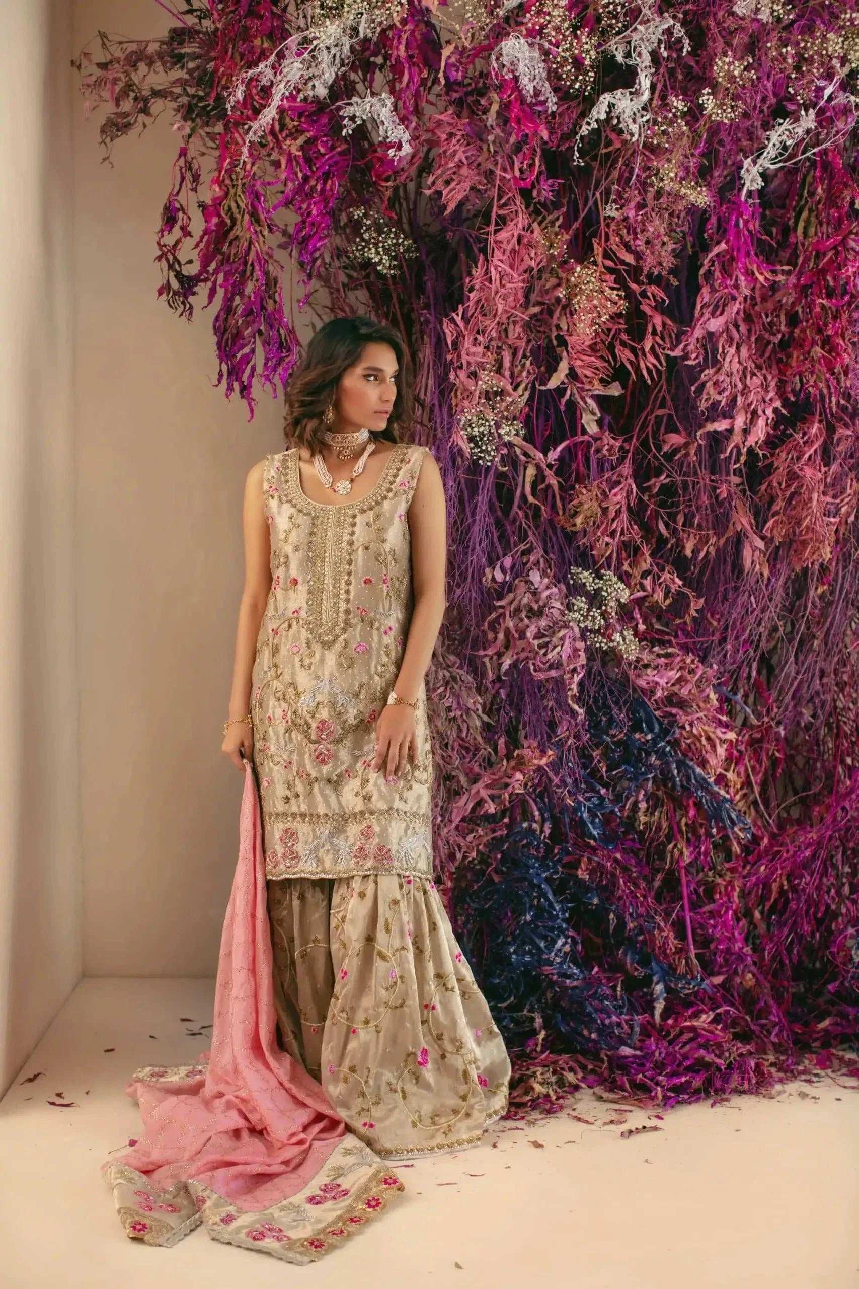 Shehrnaz - SHK-1021 - Gold - 3 Piece - Studio by TCS