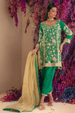 Shehrnaz - SHK-1022 - Green - Crepe Silk - 3 Piece
