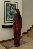 Insia Sohail - Deep Rust Kaftan - 1 Piece - Sequence - Studio by TCS