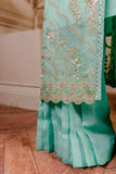 Fozia Khalid - Tiffany Blue - Embroidered - 4 Piece - Studio by TCS