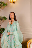 Fozia Khalid - Tiffany Blue - Embroidered - 4 Piece - Studio by TCS