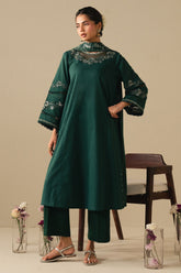 Cross Stitch - Lawn Pine Crest Suit For Women - Green - 2 Piece