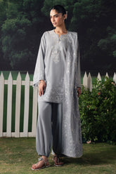 Cross Stitch SELENE GLOW Unstitched Grey 3 Piece