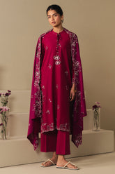 Cross Stitch - Lawn Cherries Jubilee Suit For Women - Pink - 2 Piece